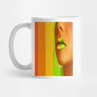 Lips in pastel lines Mug